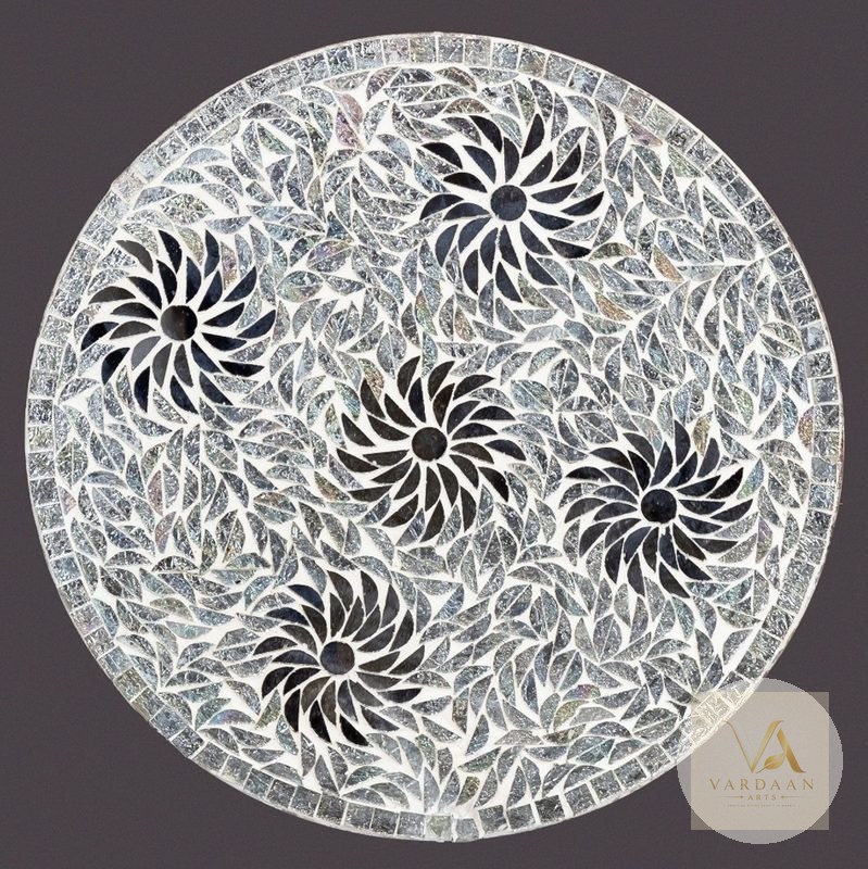 Royal Tiger Inlay — hand-carved Makrana marble Inlay Work Art for home by Vardaan Arts