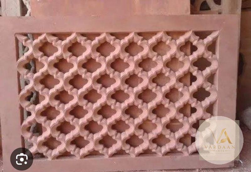 Rajasthani Quatrefoil Sandstone Jali — hand-carved Makrana marble Jali Work for home by Vardaan Arts